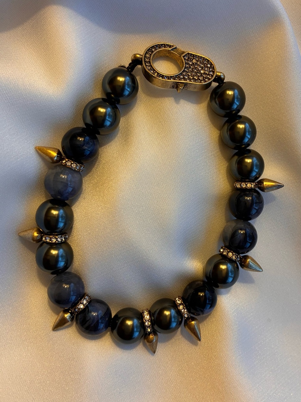 Stella & Dot Renegade beaded stretch bracelet